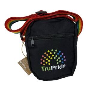 LEED’S-Tru Pride Black Crossbody Pouch